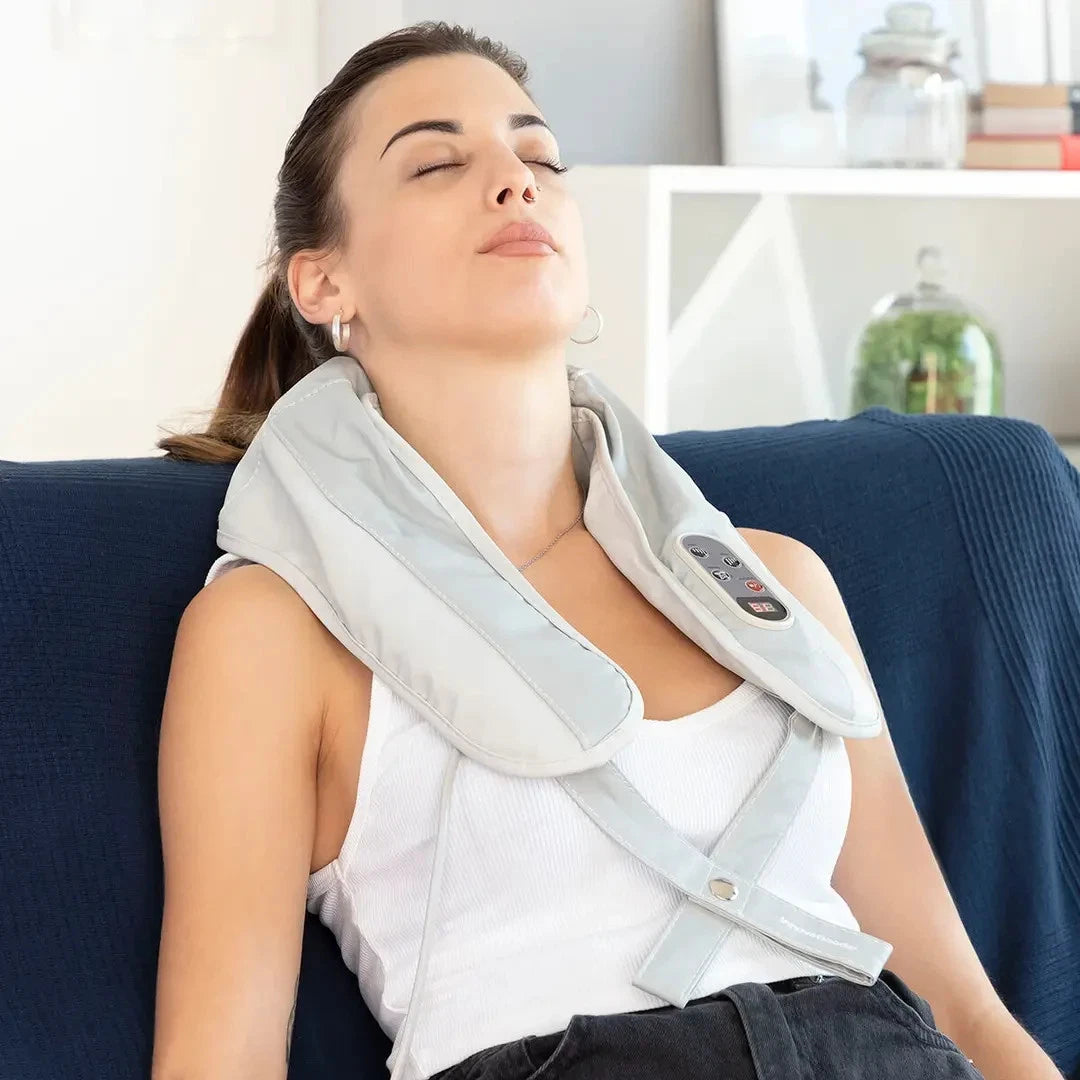 Shiatsu Nacken- & Rückenmassagegerät mit Wärme – Elektrisch, Tiefenmassage 20W