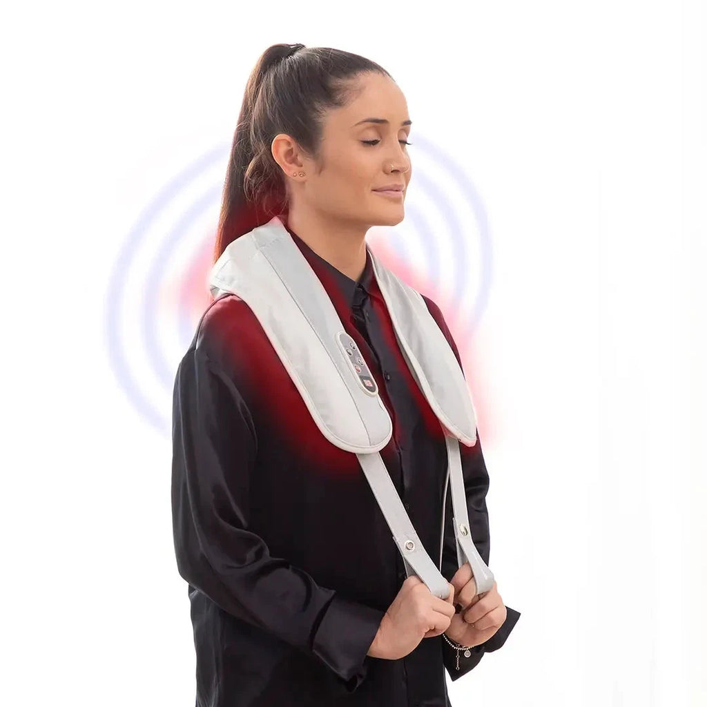 Shiatsu Nacken- & Rückenmassagegerät mit Wärme – Elektrisch, Tiefenmassage 20W